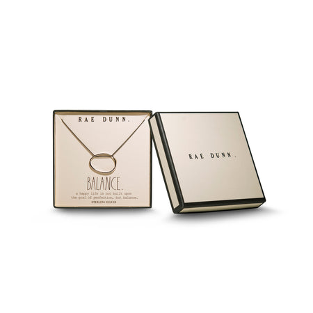 Rae Dunn balance necklace in sterling silver
