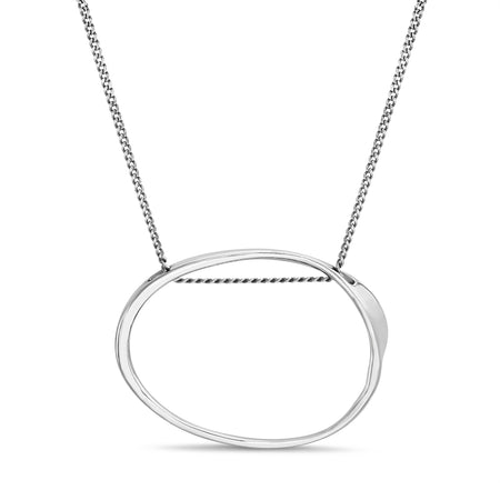 Rae Dunn balance necklace in sterling silver