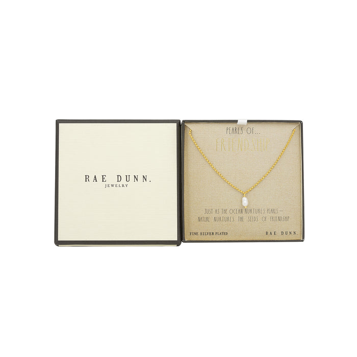 Rae Dunn PEARLS OF FRIENDSHIP Necklace in Gold