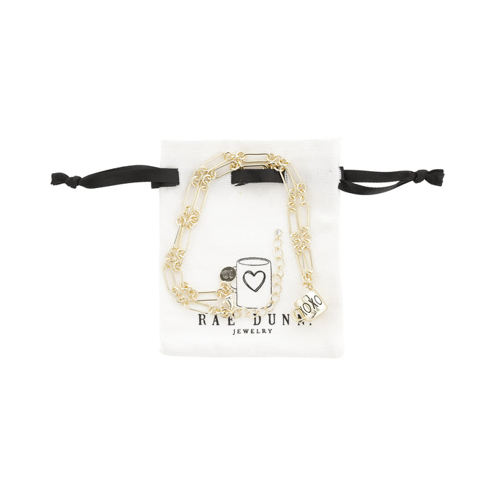 Rae Dunn "XOXO" Mug Charm Necklace in Gold