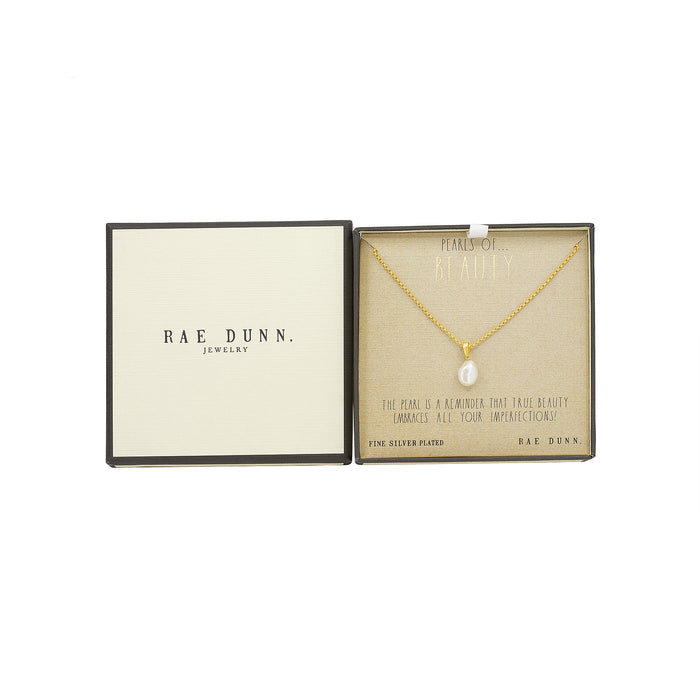 Rae Dunn PEARLS OF BEAUTY Necklace in Gold