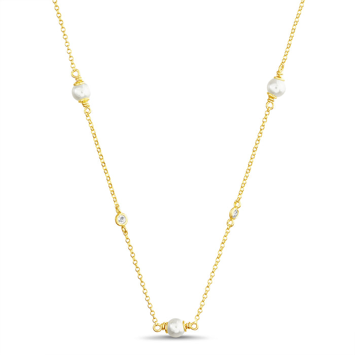 Rae Dunn PEARLS OF MOTHERHOOD Necklace in Gold