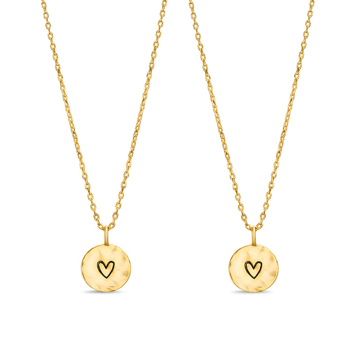 Rae Dunn soul sisters tear and share necklaces in yellow gold plated b–  raedunnjewelry