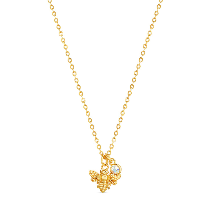 Bumble Bee Pendant Necklace - 18k Gold Plated | NIKITA Jewellery